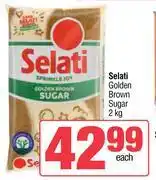 Spar Selati Golden Brown Sugar-2Kg offer