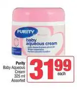 Spar Purity Baby Aqueous Cream Assorted-325ml offer