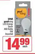 Spar Spar Good Living LED Energy Saver A60 Bulbs 5W offer