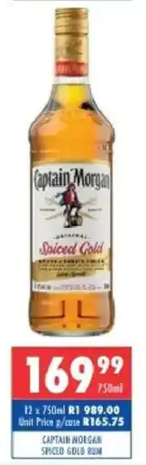 Ultra Liquors Captain morgan spiced gold rum offer