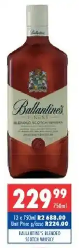 Ultra Liquors Ballantine's blended scotch whisky offer