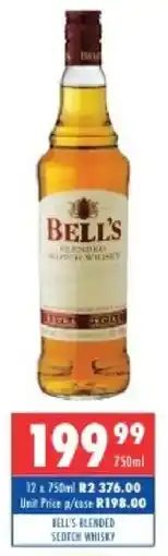 Ultra Liquors Bell's blended scotch whisky offer