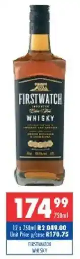 Ultra Liquors Firstwatch whisky offer