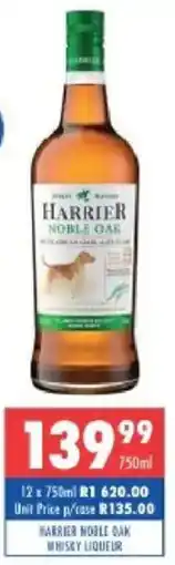 Ultra Liquors Harrier noble oak whisky liqueur offer
