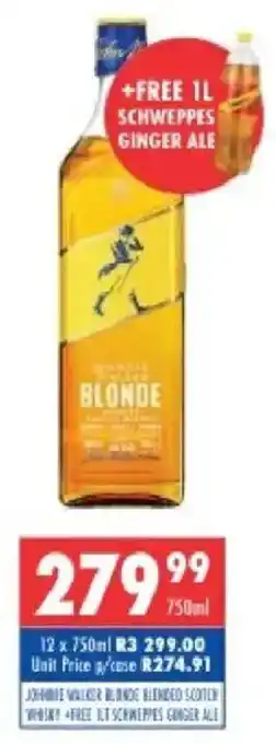 Ultra Liquors Johnnie walker blonde blended scotch whisky offer