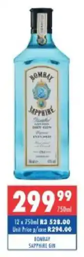 Ultra Liquors Bombay sapphire gin offer