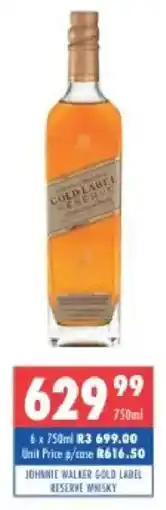 Ultra Liquors Johnnie walker gold label reserve whisky offer
