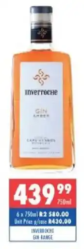 Ultra Liquors Inverroche gin range offer
