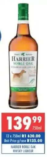 Ultra Liquors Harrier noble oak whisky liqueur offer