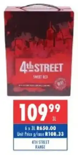 Ultra Liquors 4th street range offer