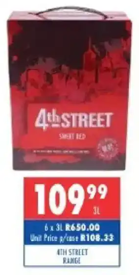Ultra Liquors 4th street range offer
