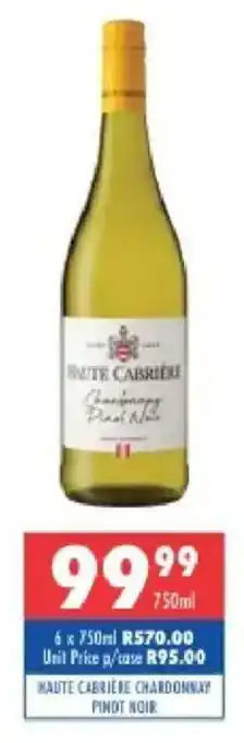 Ultra Liquors Haute cabriere chardonnay pinot noir offer