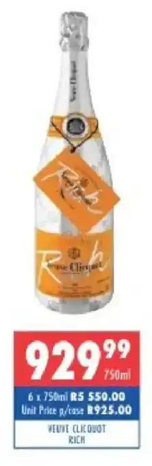 Ultra Liquors Veuve clicquot rich offer