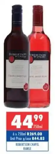Ultra Liquors Robertson chapel range offer