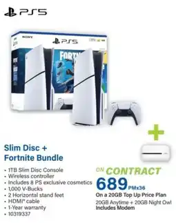 Incredible Connection PS5 Slim Disc + Fortnite Bundle offer