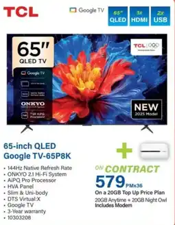 Incredible Connection TCL 65-inch QLED Google TV offer