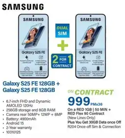 Incredible Connection Samsung Galaxy S25 FE 128GB offer