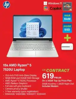 Incredible Connection Hp 15s AMD Ryzen 5 7520U Laptop offer
