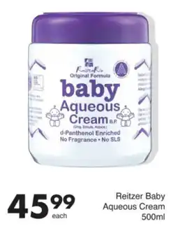 Save Reitzer Baby Aqueous Cream offer