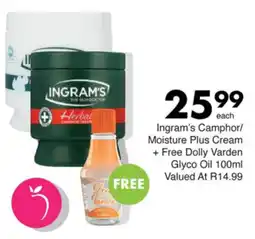 Save Ingram's Camphor/ Moisture Plus Cream offer