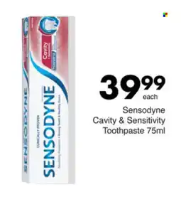 Save Sensodyne Cavity & Sensitivity Toothpaste offer