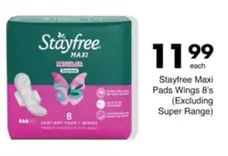 Save Stayfree Maxi Pads Wings offer