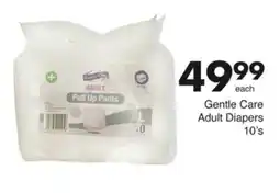 Save Gentle Care Adult Diapers offer