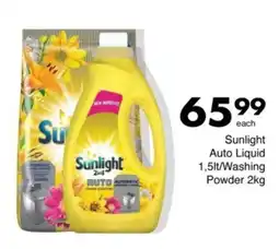 Save Sunlight Auto Liquid/ Washing Powder offer