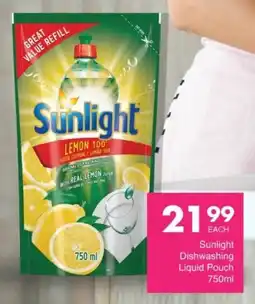 Save Sunlight Dishwashing Liquid Pouch offer
