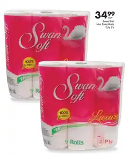 Save Swan Soft Mini Toilet Rolls 2ply offer