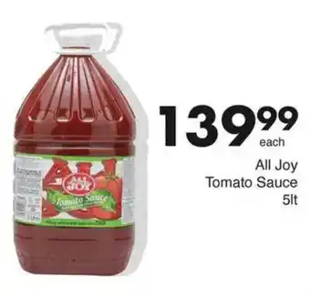 Save All Joy Tomato Sauce offer