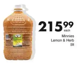 Save Minnies Lemon & Herb offer