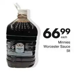 Save Minnies Worcester Sauce offer