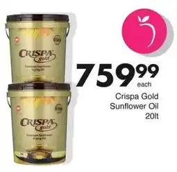Save Crispa Gold Sunflower Oil offer