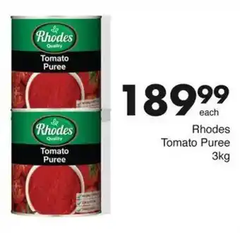 Save Rhodes Tomato Puree offer