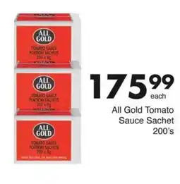 Save All Gold Tomato Sauce Sachet offer