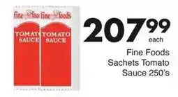 Save Fine Foods Sachets Tomato Sauce offer