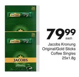 Save Jacobs Kronung Original/ Gold Sticks Coffee Singles offer