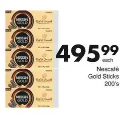 Save Nescafé Gold Sticks offer