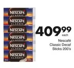 Save Nescafé Classic Decaf Sticks offer