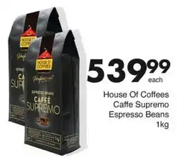 Save House Of Coffees Caffe Supremo Espresso Beans offer