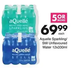 Save Aquelle Sparkling/ Still Unflavoured Water offer