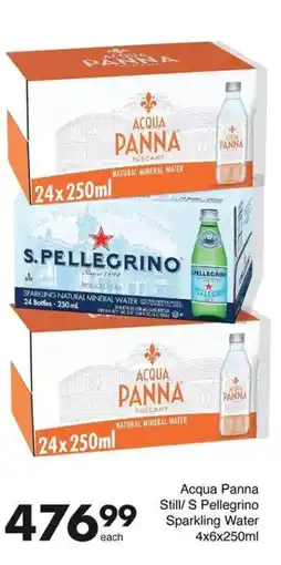 Save Acqua Panna Still/ S Pellegrino Sparkling Water offer