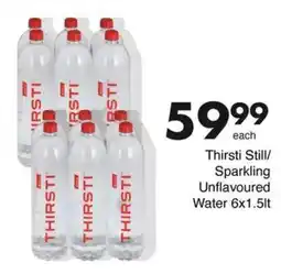 Save Thirsti Still/ Sparkling Unflavoured Water offer