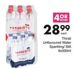 Save Thirsti Unflavoured Water Sparkling/ Still offer