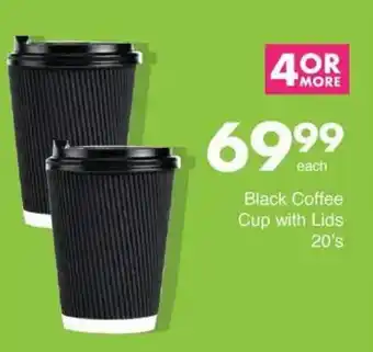 Save Black Coffee Cup with Lids offer