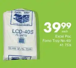 Save Excel Poc Fomo Tray No.40/41 offer