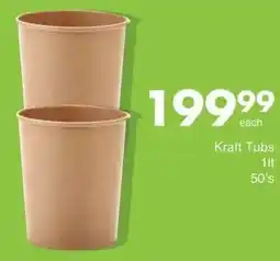 Save Kraft Tubs offer