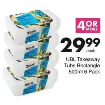 Save UBL Takeaway Tubs Rectangle offer