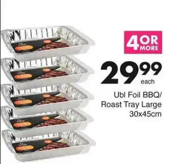 Save Ubl Foil BBQ/ Roast Tray Large offer